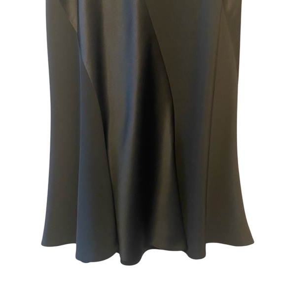 Chic Black Satin Maxi Skirt - Picture 5 of 11